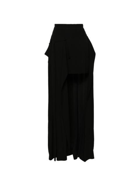 Nedda asymmetric maxi skirt