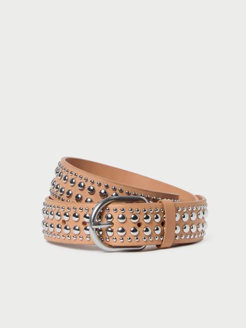 LOEFFLER RANDALL Isaac Honey/Silver Studded Belt
