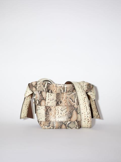 Acne Studios Mini shoulder bag - Beige/black