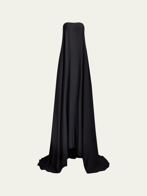 Ralph Lauren Sleeveless Chain-Strap Backless Gown