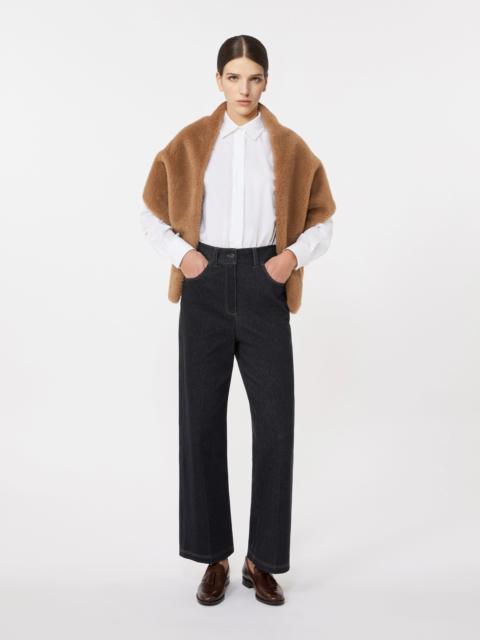 Max Mara SESAMO Teddy fabric stole - CAMEL