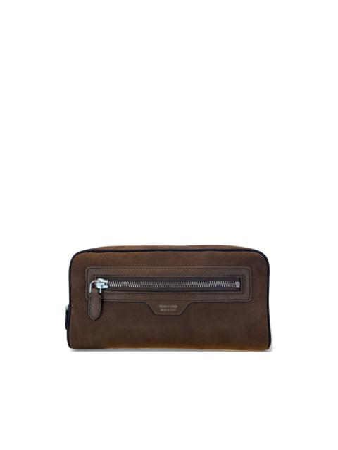 TOM FORD suede clutch bag