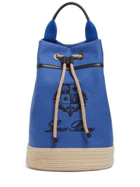 Sailor canvas bucket bag