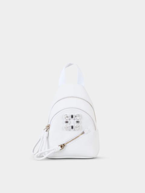 Roger Vivier Walky Viv' Strass Buckle Mini Backpack in Soft Leather