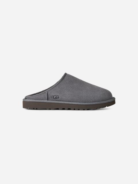 UGG ® Men's Classic Slip-On Sheepskin Slippers in Dark Grey
