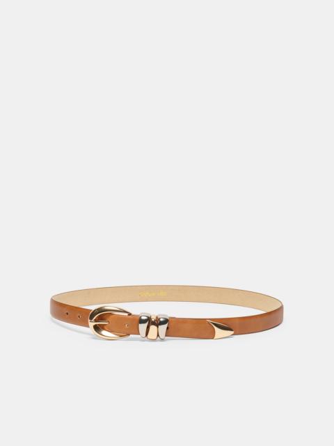 dolce vita MIXED METAL BUCKLE BELT TAN