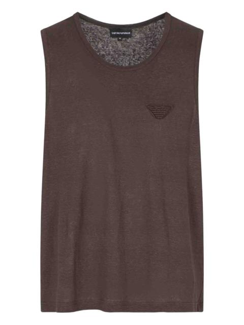 EMPORIO ARMANI embroidered tank top