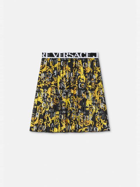 VERSACE JEANS COUTURE Logo Couture Pleated Skirt