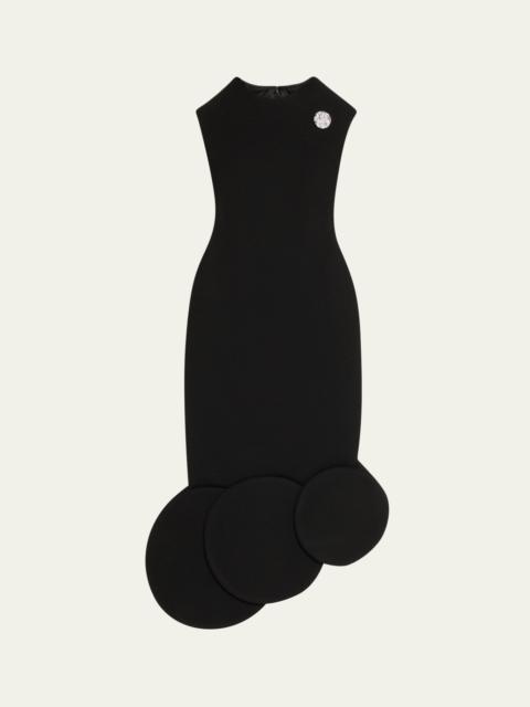 Marc Jacobs Asymmetric Circle-Hem Sleeveless Midi Dress
