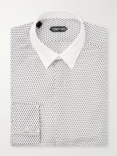 TOM FORD Printed Silk-Satin Shirt
