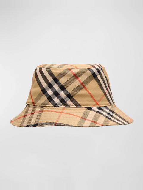 Men's Check EKD Bucket Hat