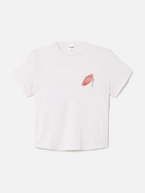 RE/DONE 1950s Boxy Tee Starlight Motel - Vintage White
