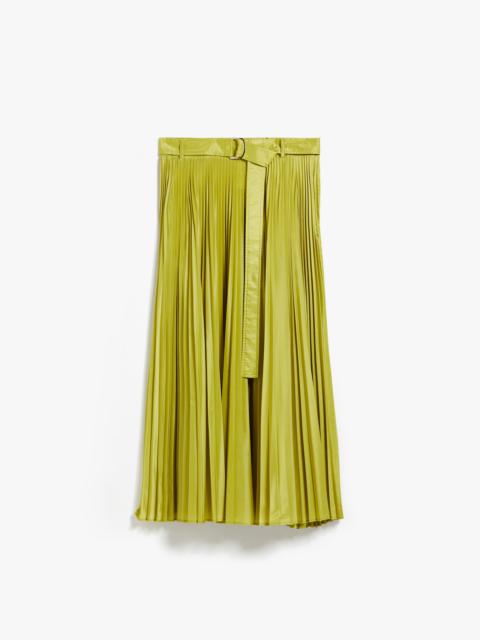 Max Mara TAMBUTO Pleated silk blend skirt