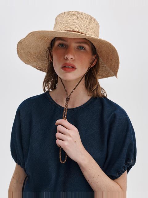 rag & bone Frankie Raffia Boater Hat