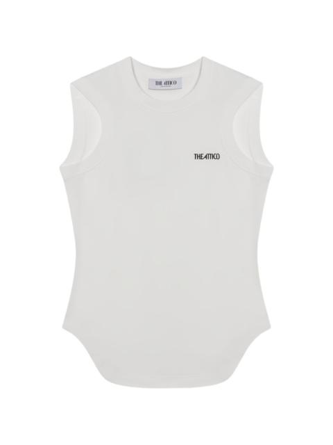 THE ATTICO Reese logo-detail tank top