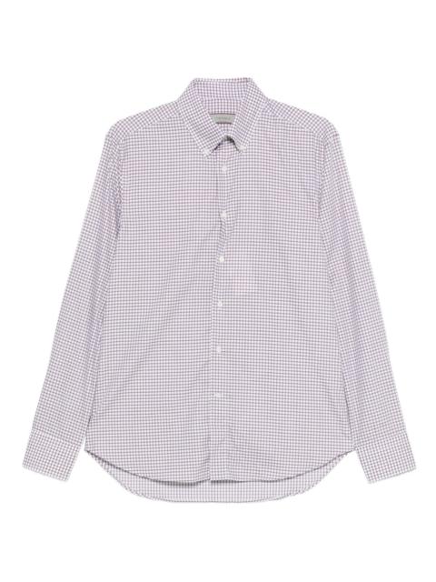 Canali checked-pattern shirt