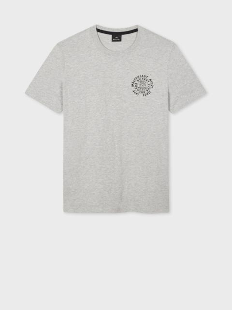Grey Marl 'Honest Jon's Records' Print T-Shirt