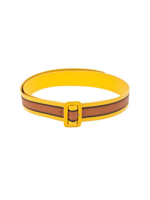 Burberry bi-colour leather belt