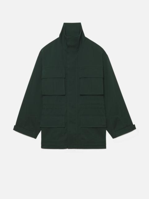 AMI Paris Zipped Parka With Elasticated Waist And Patch Pockets