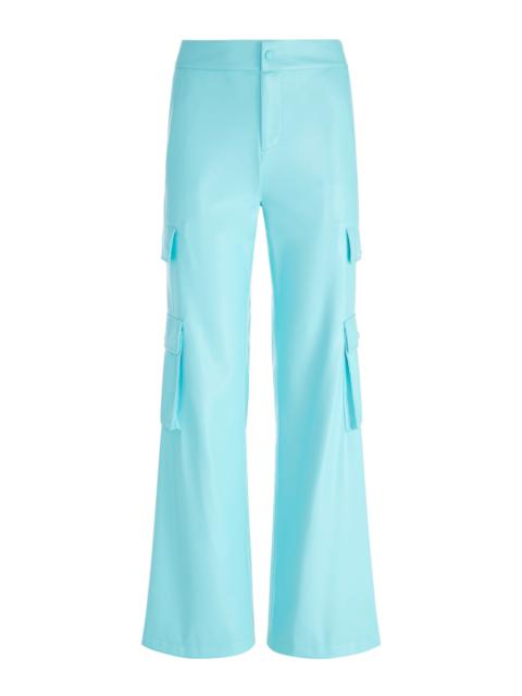 Alice + Olivia HAYES VEGAN LEATHER WIDE LEG PANT