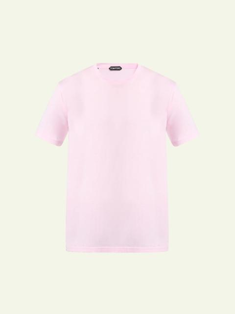 TOM FORD Men's Cotton and Silk Crewneck T-Shirt