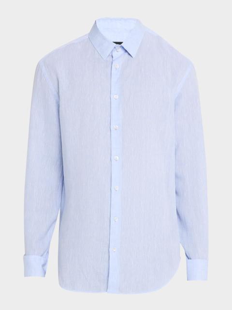 GIORGIO ARMANI Men's Classic-Fit Linen Sport Shirt