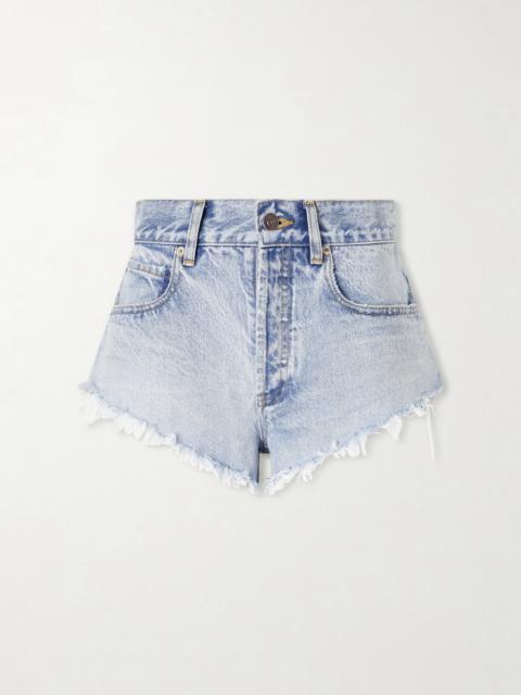 BALENCIAGA Frayed Denim Shorts
