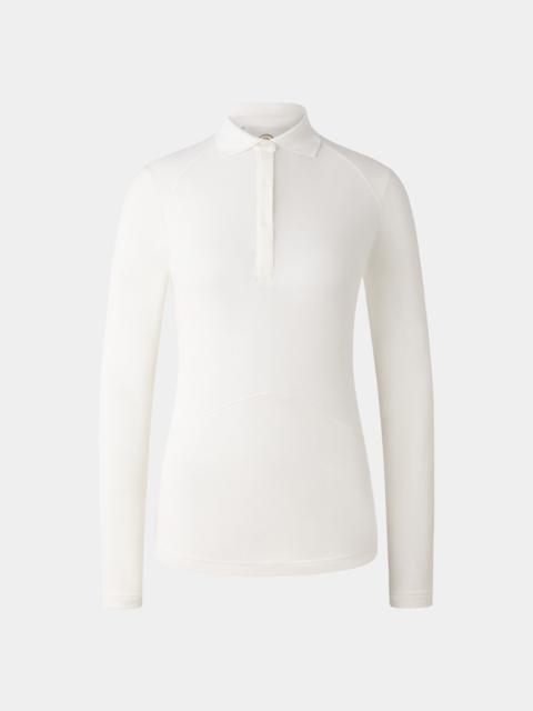 BOGNER Gisella Functional polo shirt in Off-white
