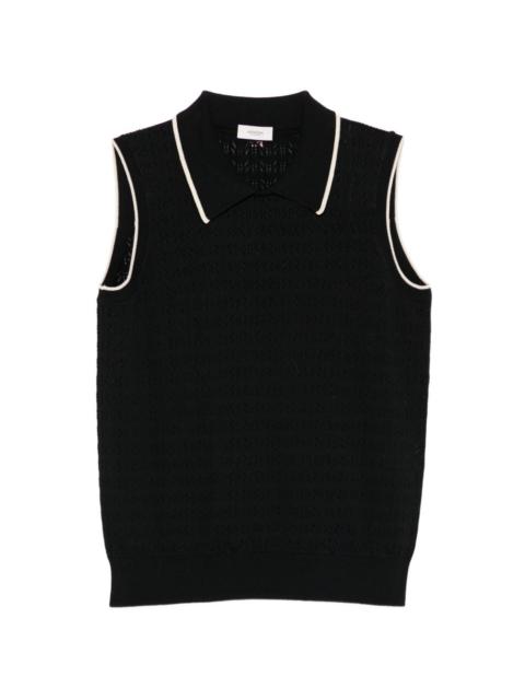 AGNONA sleveeless perforated vest