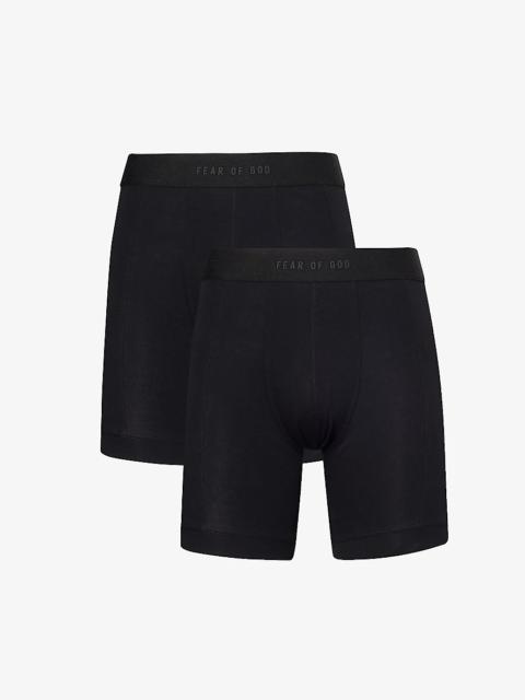 Fear of God Elasticated-waistband pack of two stretch-cotton boxer briefs