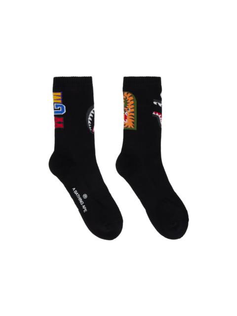 A BATHING APE® Black Shark Socks