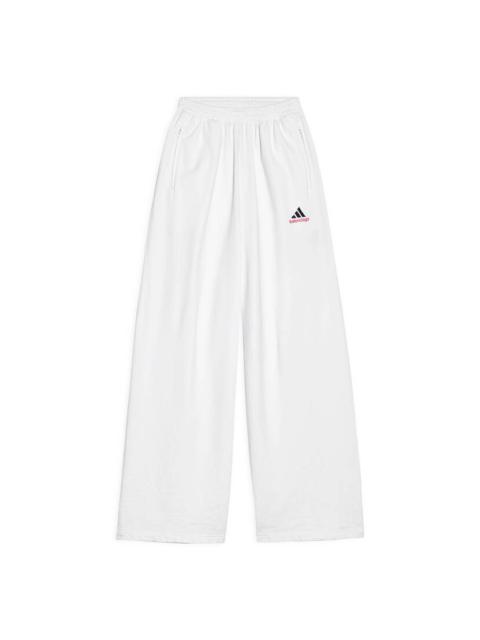 BALENCIAGA Men's Balenciaga / Adidas Baggy Sweatpants in White