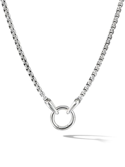DAVID YURMAN Men's Smooth Amulet Box Chain Necklace - Sterling Silver