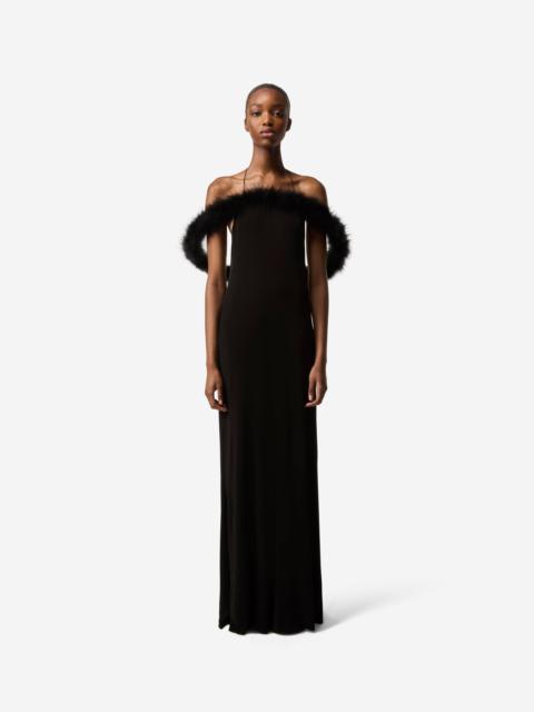 Boa Halo Long Dress