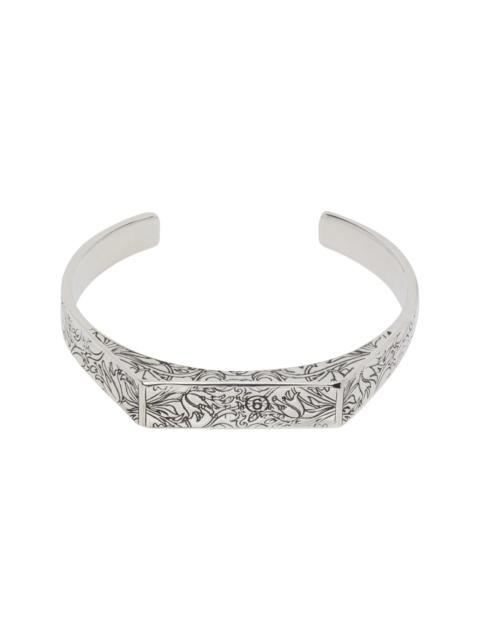 MM6 Maison Margiela Eroded Floral Motif Bracelet