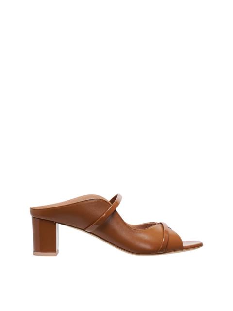 MALONE SOULIERS Norah 45 Leather Mule Heels