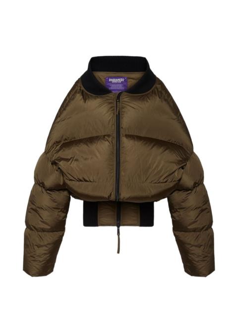 DSQUARED2 Big ribbed puffer jacket