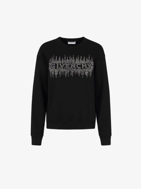 Givenchy GIVENCHY crytals embroidered sweatshirt