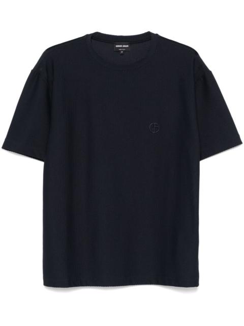 GIORGIO ARMANI textured T-shirt