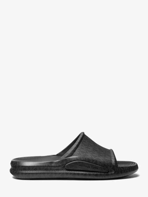MICHAEL KORS Griffin Signature Logo Slide Sandal