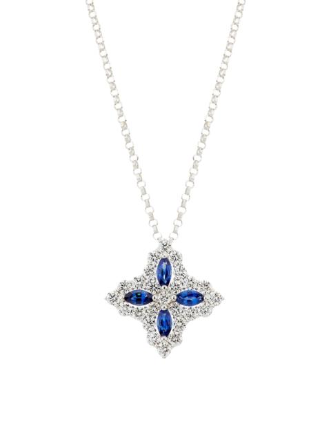 ROBERTO COIN Women's Diamond Princess 18K White Gold, Sapphire & 0.50 TCW Diamond Necklace - White Gold