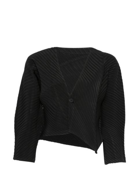 ISSEY MIYAKE button pleated blouse