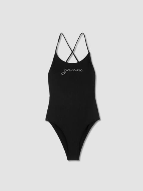 GANNI Tie string Swimsuit