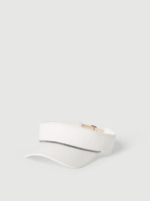 Brunello Cucinelli Nylon visor with shiny band