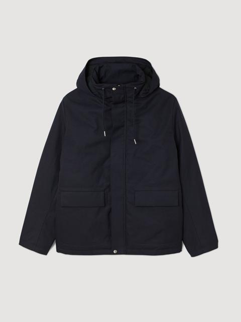 Sandro TECHNICAL HOODED COAT