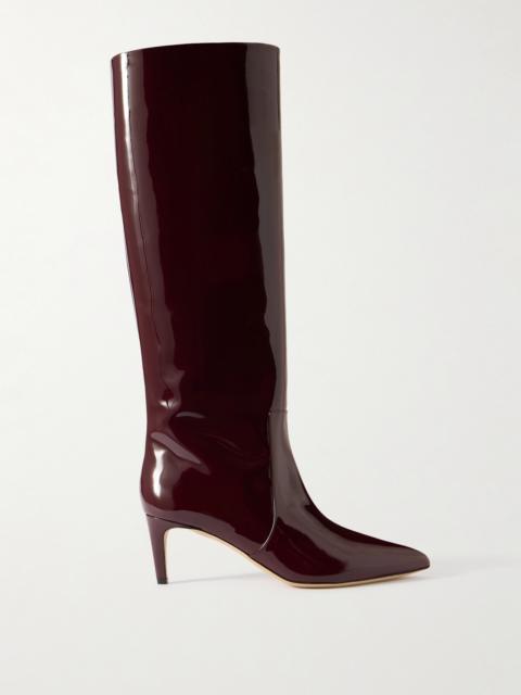 PARIS TEXAS Stiletto Patent-leather Knee Boots