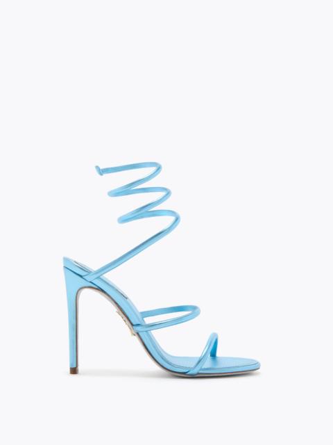 RENE CAOVILLA CLEO METALLIC LIGHT BLUE SANDAL 105
