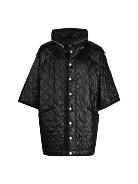 quilted half-sleeved jacket