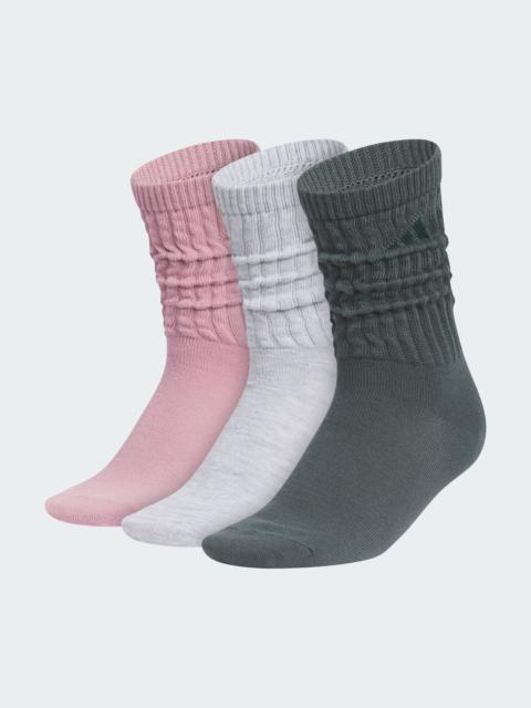 adidas Women's Athletic Scrunch 3-Pack Crew