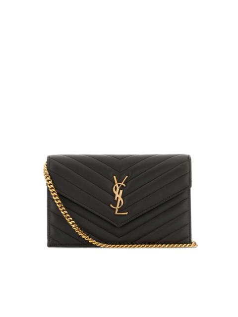 SAINT LAURENT envelope Cassandre quilted mini bag
